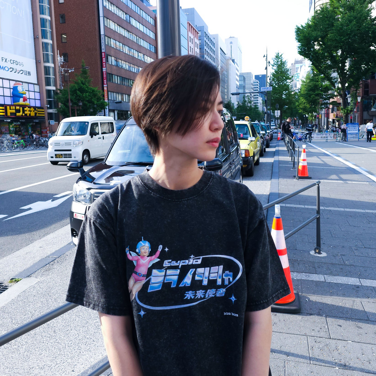 【Regular Size】Cupid From the Future Washed T-shirt