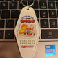復古酒店塑膠立體鎖匙扣