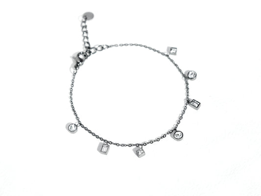 7-Stone Bracelet | Grey