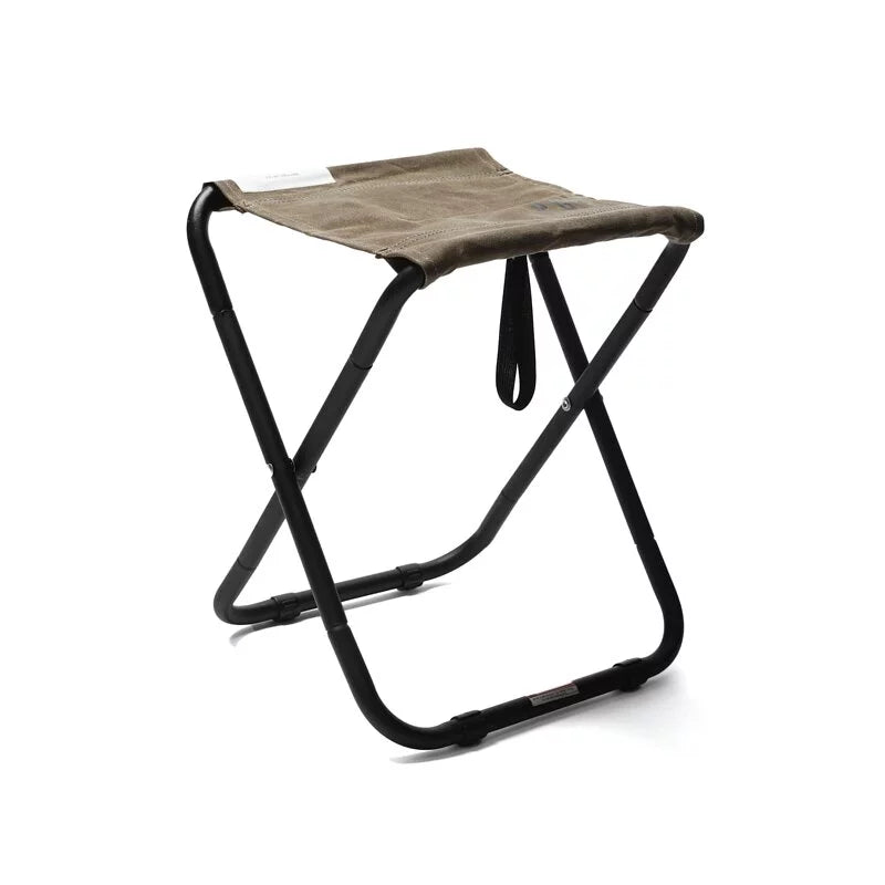 Waxed Canvas Compact Stool (Brown)