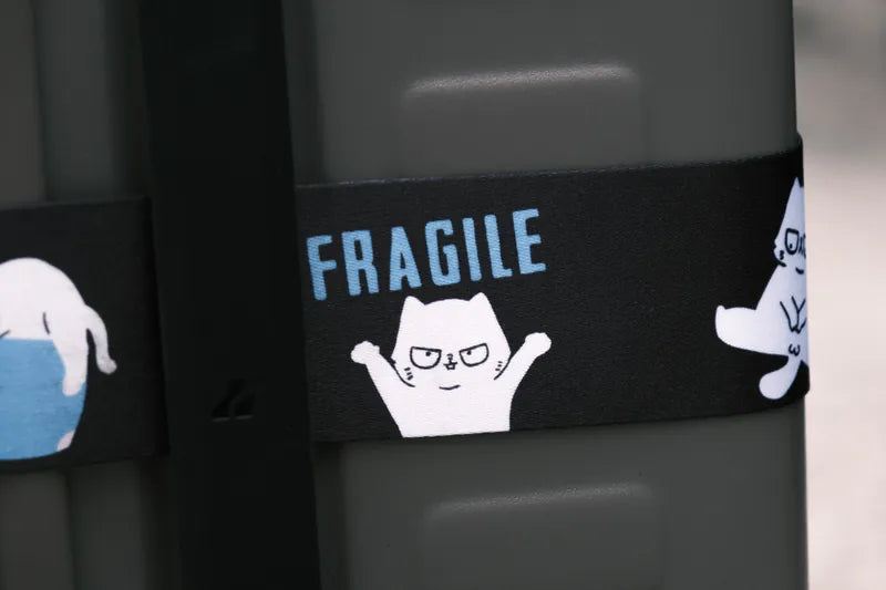 小心輕放 FRAGILE 厭世貓行李帶