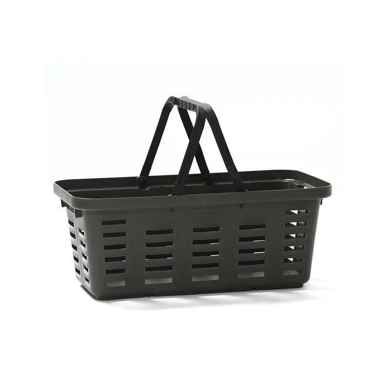 Iron Wagon with Heavy Duty Basket Long (Olive)