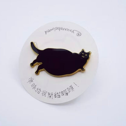灘脂貓 喵喵襟章 (黑/白)