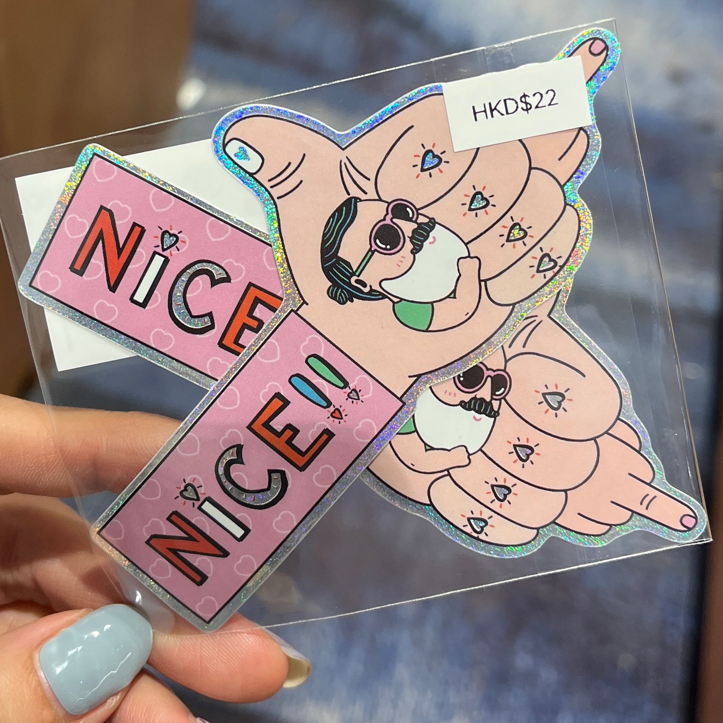 “Nice” Hologram Sticker