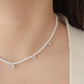AUDREY PEARL SILVER NECKLACE