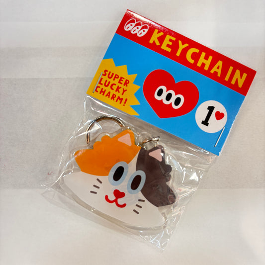 Acrylic Keychain (Flat Cat Head)