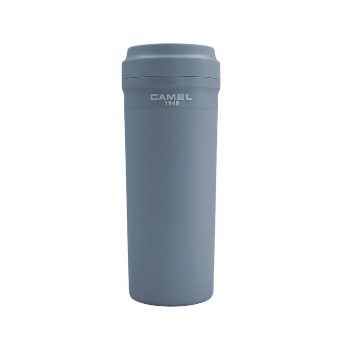 【Cuppa 35系列】350ml 玻璃膽真空保溫杯膠殼膠蓋 - Denim Blue 牛仔藍