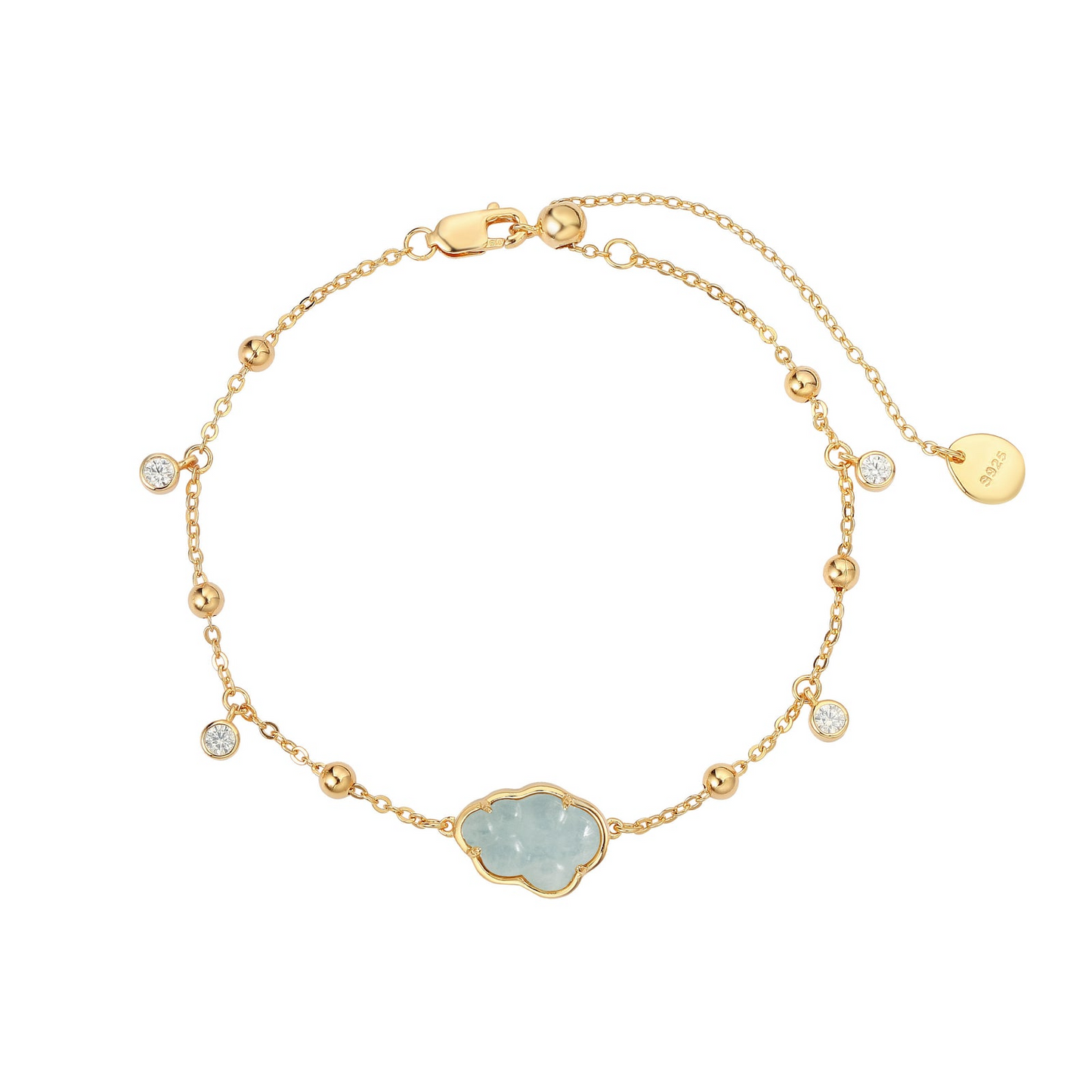 BUBBLE CLOUD BRACELET - AQUAMARINE