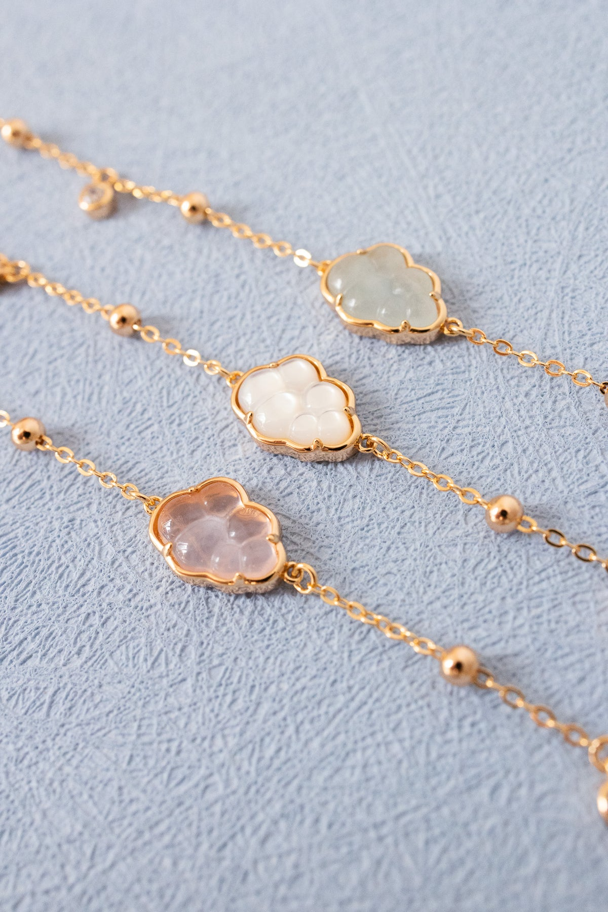 BUBBLE CLOUD BRACELET - AQUAMARINE