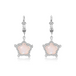 BUBBLE FLORA SILVER EARRINGS - MOONSTONE