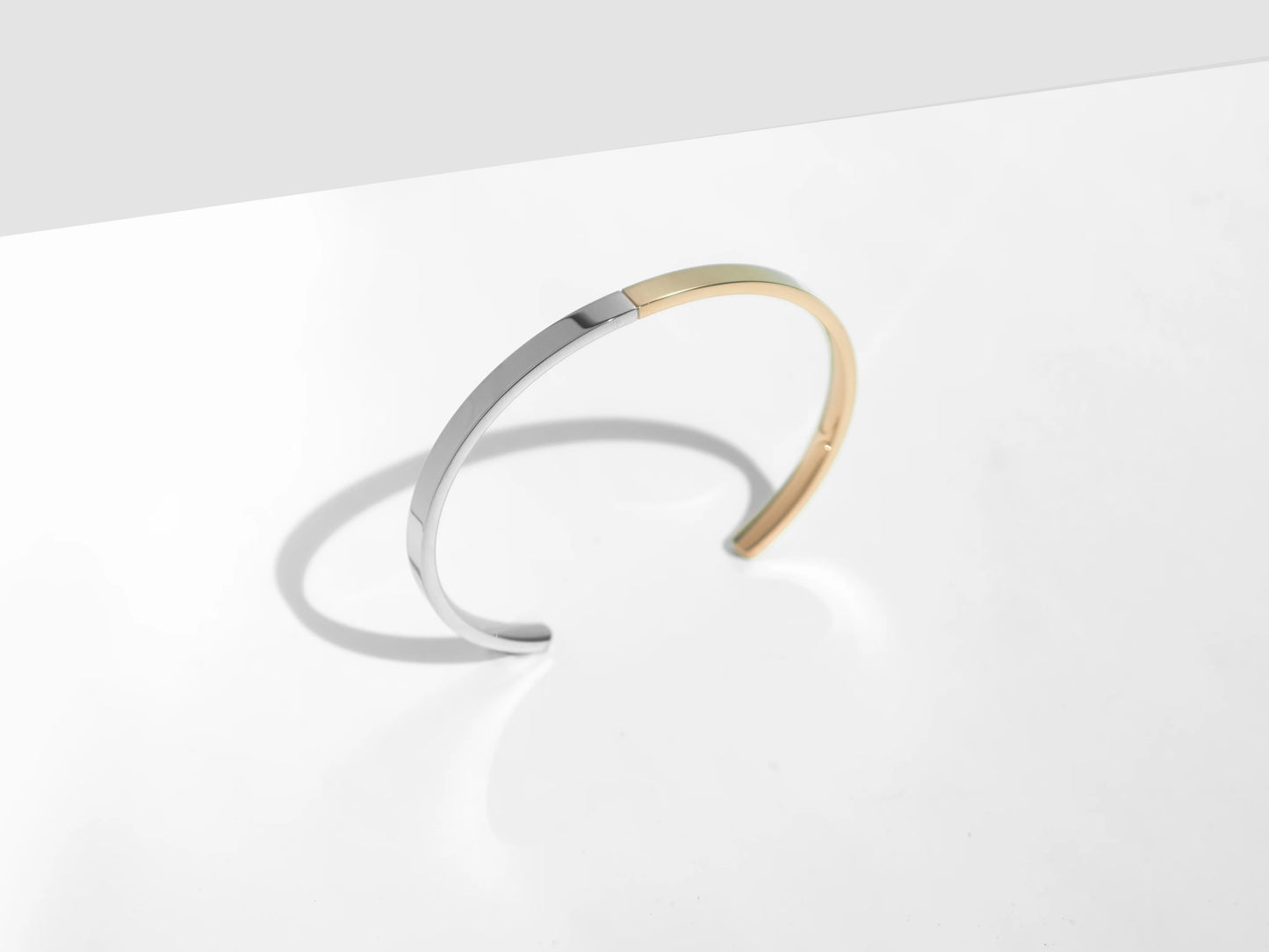 Polished 2-Tone Bracelet | Gold