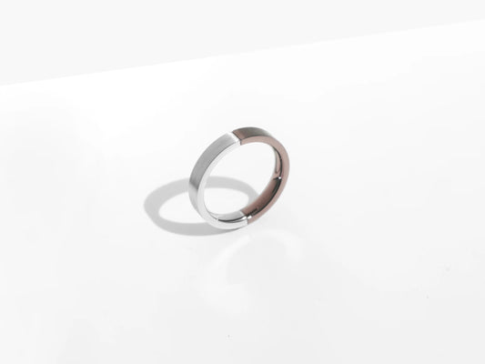 2-Tone Minimal Ring | Bronze