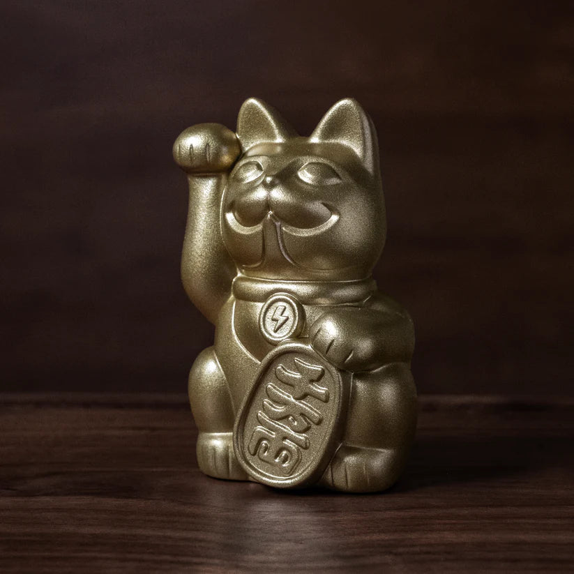 10cm招財貓巴夫 (搪膠錢罌版）/ 5色