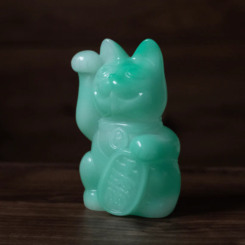 10cm招財貓巴夫 (搪膠錢罌版）/ 5色