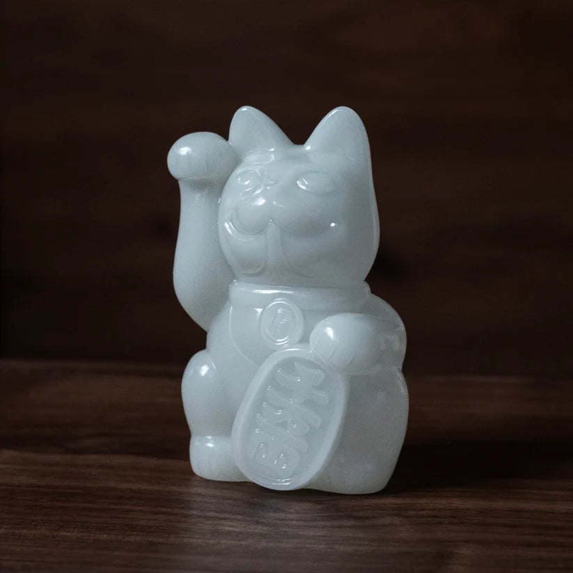 10cm招財貓巴夫 (搪膠錢罌版）/ 5色