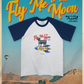 【Regular Size】Fly Me To The Moon Reglan T-shirt  - Navy