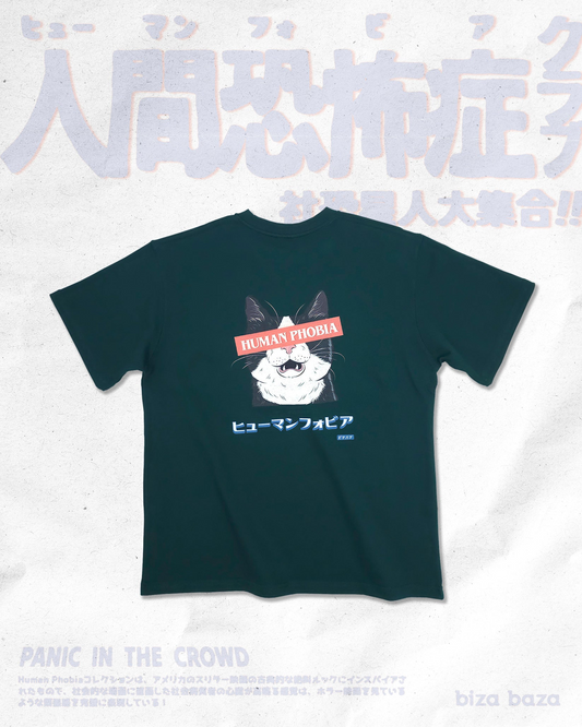 【Regular Size】Human Phobia T-shirt - Cat