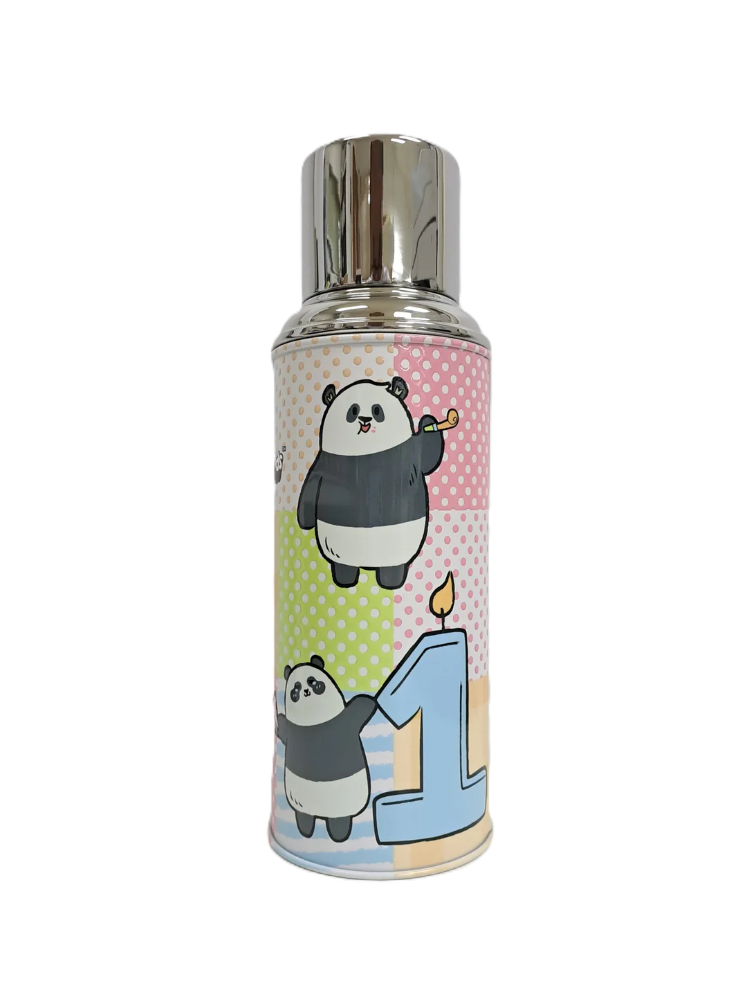 【海洋公園Panda Friends大熊貓】450毫升玻璃膽保溫瓶 (熊貓B款)