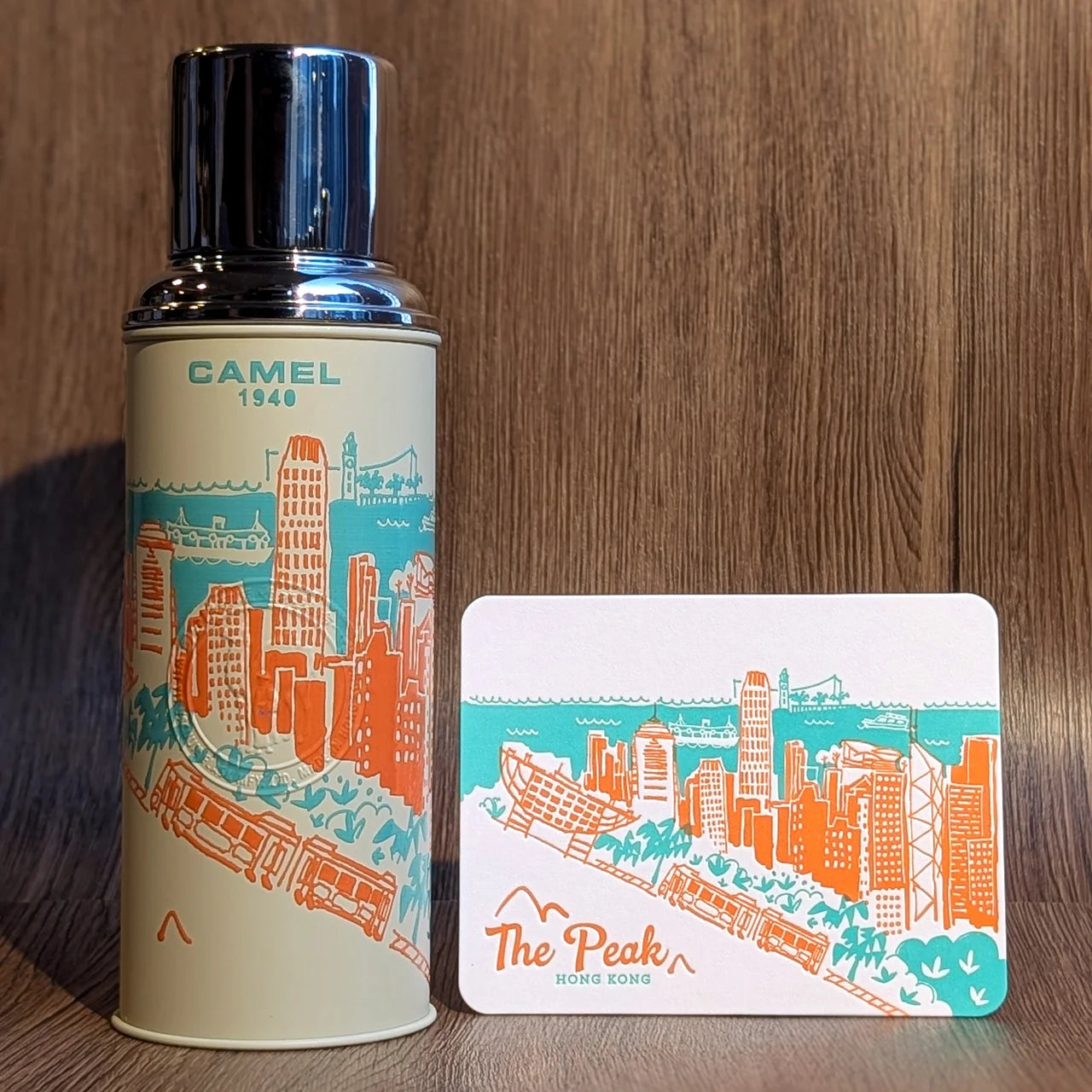 【ditto ditto 系列】450ml真空玻璃膽保溫瓶 - 山頂 The Peak