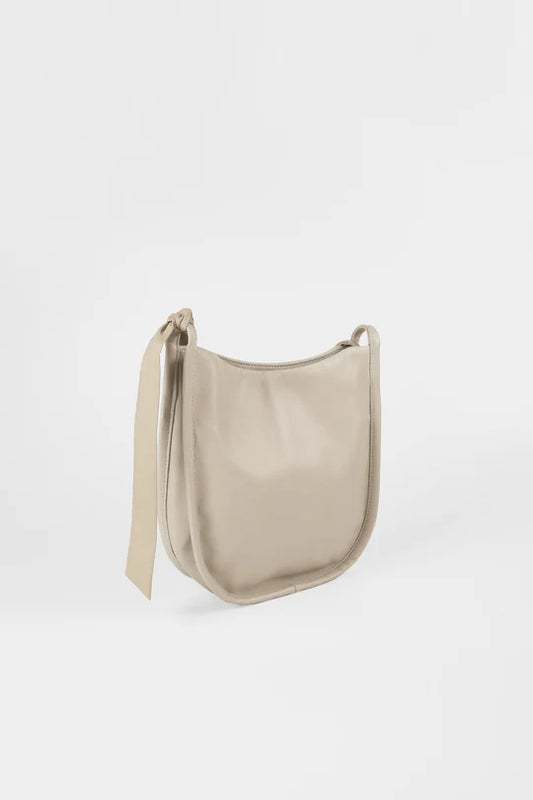 Mini Luna Shoulder & Crossbody Leather Bag - Ivory