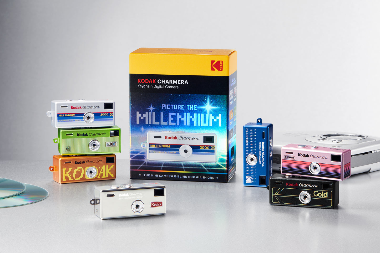 KODAK CHARMERA - MILLENNIUM 鑰匙扣數碼相機盲盒系列單盒 THE PEAK山頂