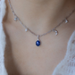 INDIGO NOVA SILVER NECKLACE (TWO WAY WEARING)