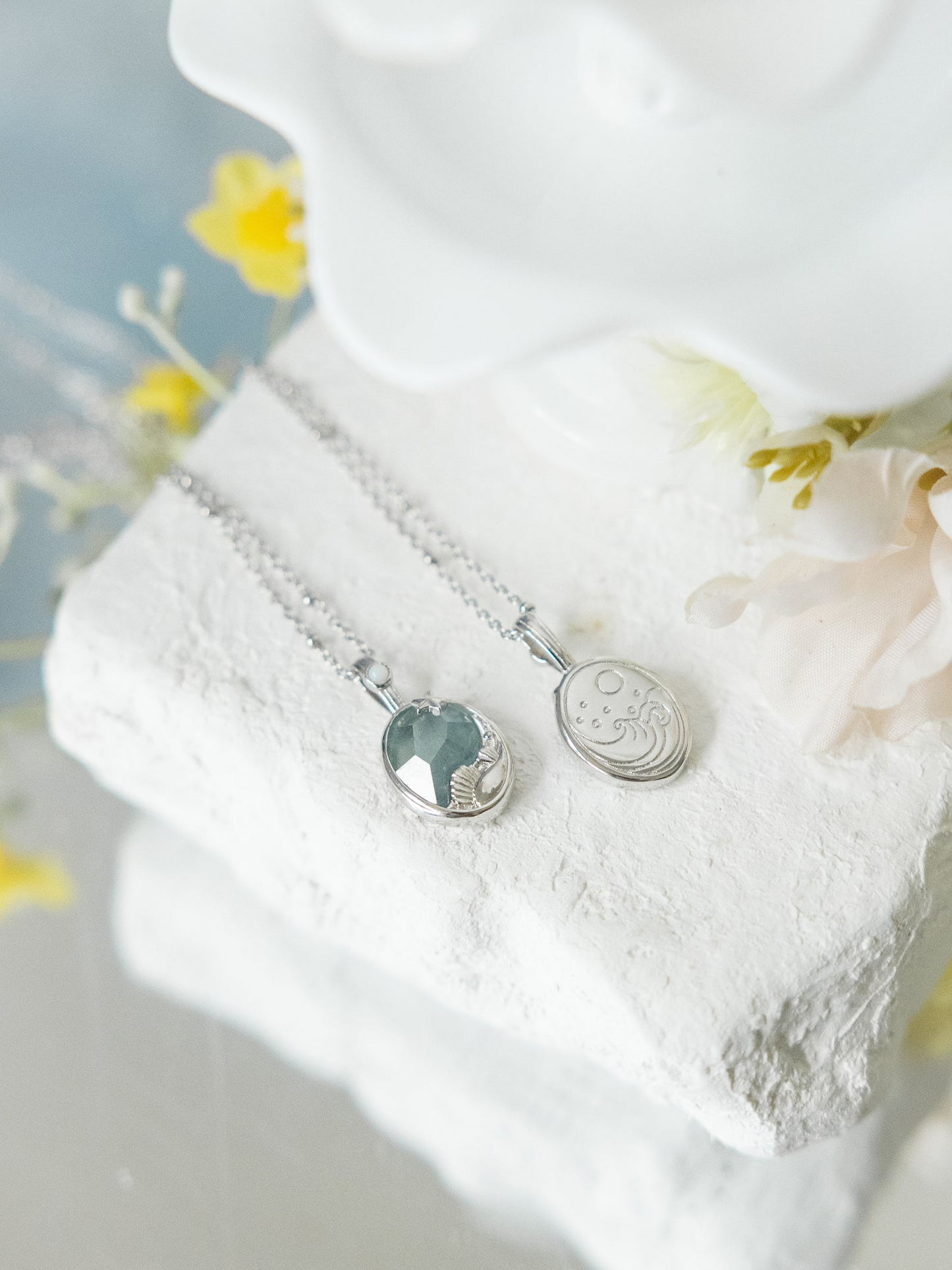 LAGOON DREAM SILVER NECKLACE AQUAMARINE