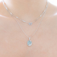 LAGOON DREAM SILVER NECKLACE AQUAMARINE
