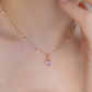 LAVENDER TWINKLE NECKLACE - LAVENDER