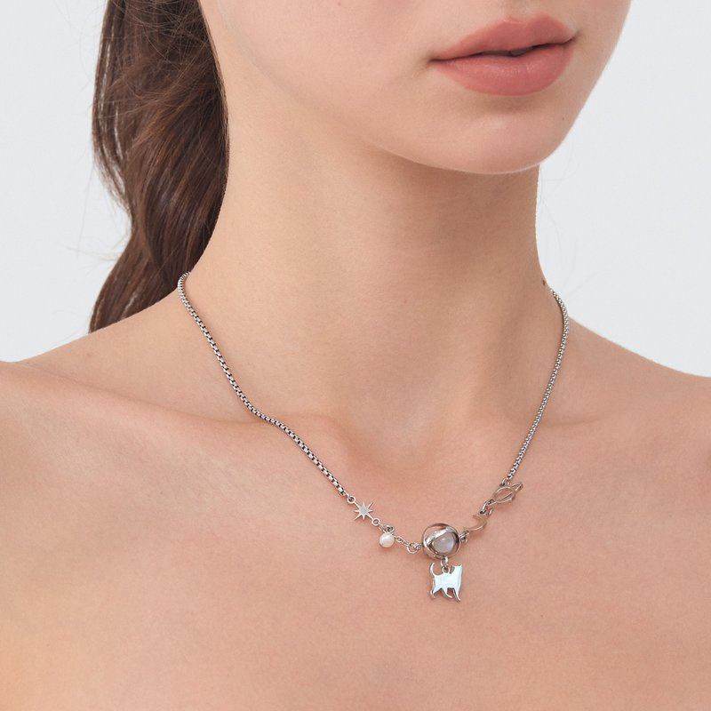 B137-S LunaWhisker 貓咪星球喵項鍊