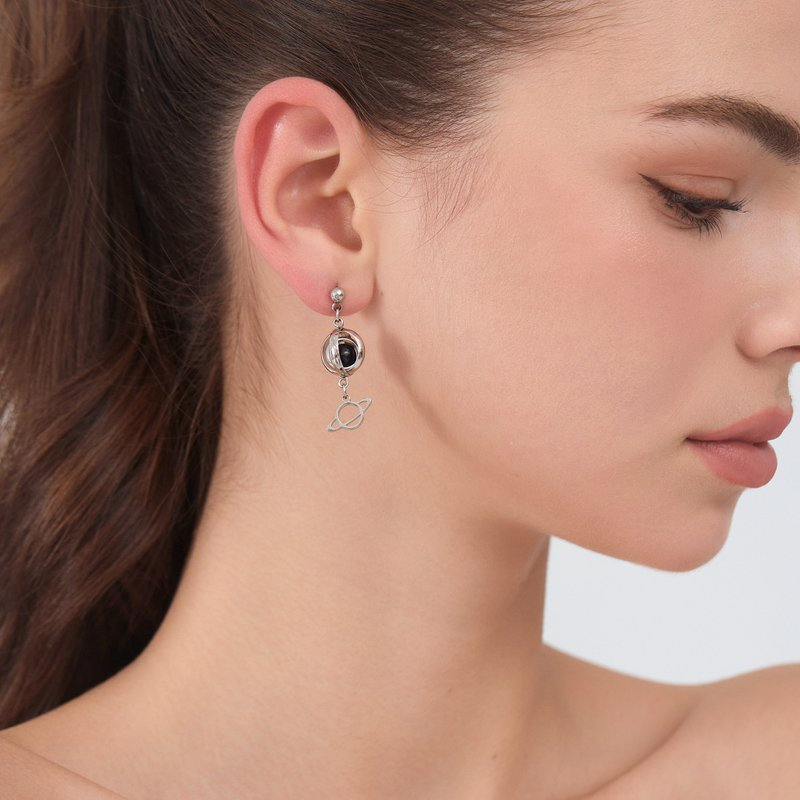 F138-S LunaWhisker 星球不對稱喵耳環