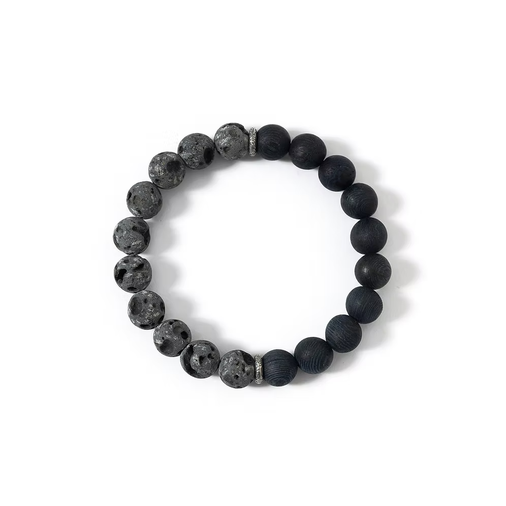 【MOKUGI】Two-Tone Beaded Bracelet