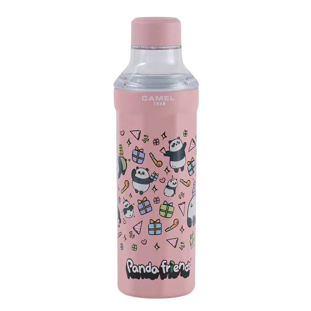 【海洋公園Panda Friends大熊貓】530毫升陶層不銹鋼保溫瓶 - A款