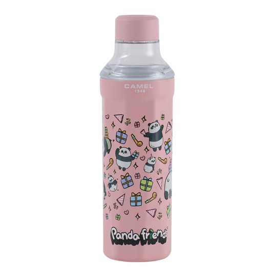 【海洋公園Panda Friends大熊貓】530毫升陶層不銹鋼保溫瓶 - A款