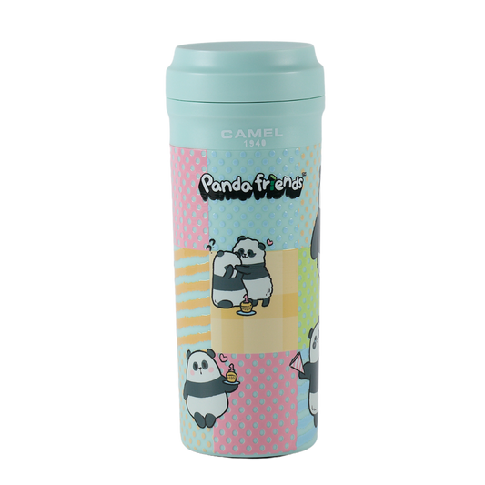 【海洋公園Panda Friends大熊貓】350毫升玻璃膽真空保溫杯 - B款