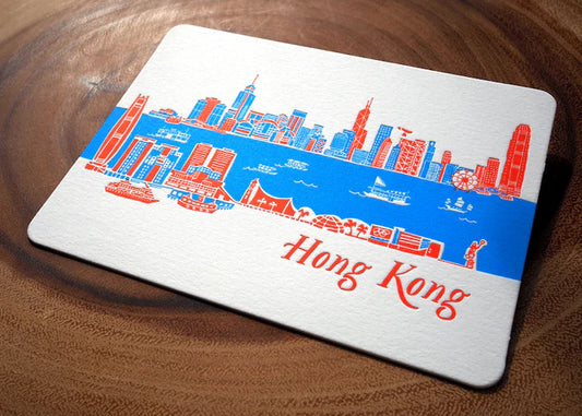 Ditto Ditto Hong Kong Skyline Postcard