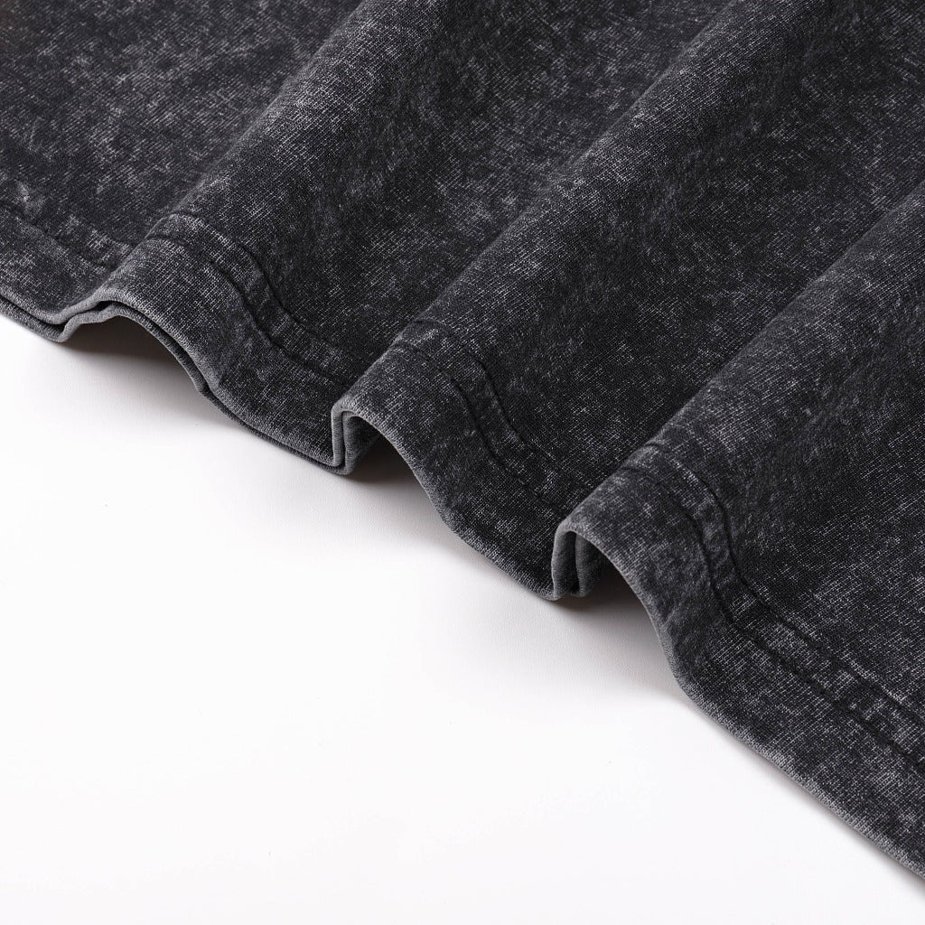 【Regular Size】Rubber Duck Fantasia: The Great Wave off Kanagawa Washed T shirt - Black