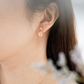 SAKURA BLOSSOM EARRINGS - ROSE QAURTZ