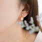 SAKURA BLOSSOM EARRINGS - ROSE QAURTZ