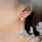 SAKURA BLOSSOM EARRINGS - ROSE QAURTZ