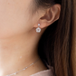 SAKURA BLOSSOM SILVER EARRINGS - ROSE QAURTZ