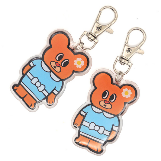 Scary acrylic Keychain (Twin Mini Mice)
