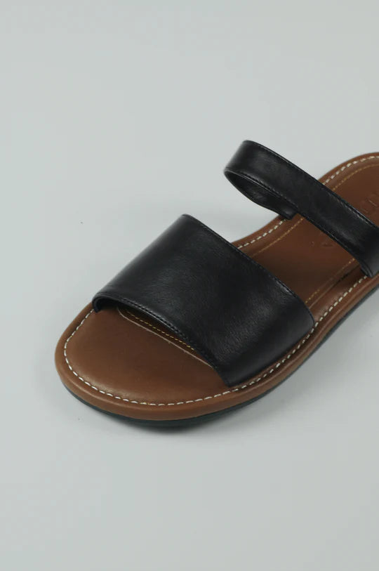 Double Slide Flat Sandal