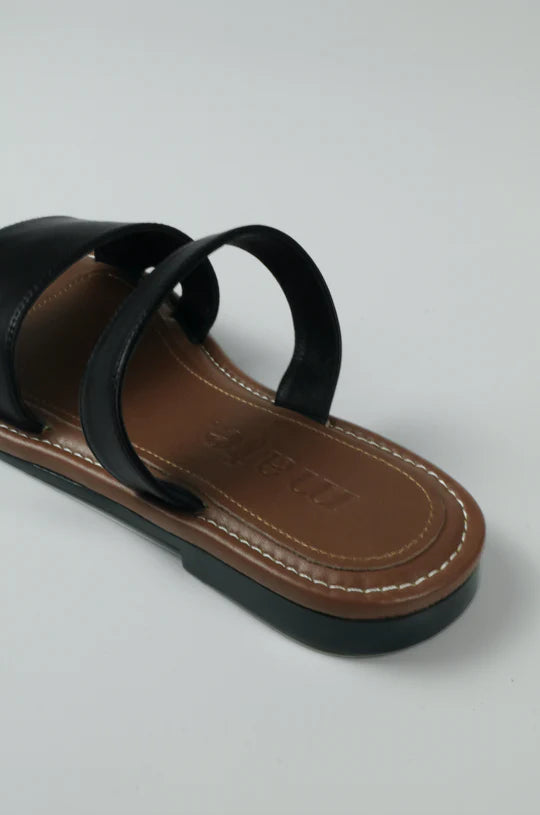 Double Slide Flat Sandal