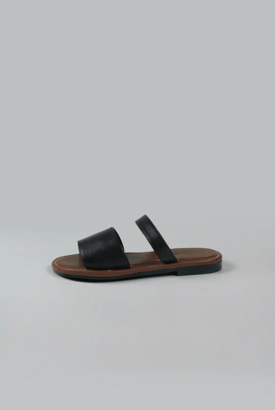 Double Slide Flat Sandal