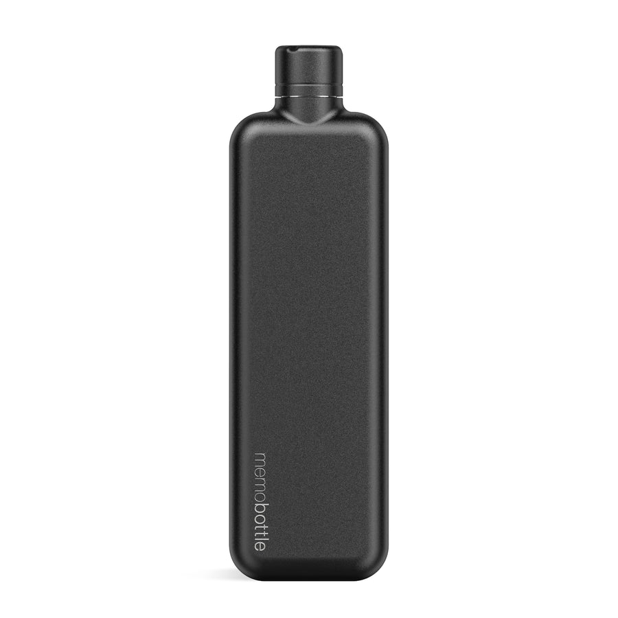 SLIM Stainless Steel memobottle - BLACK