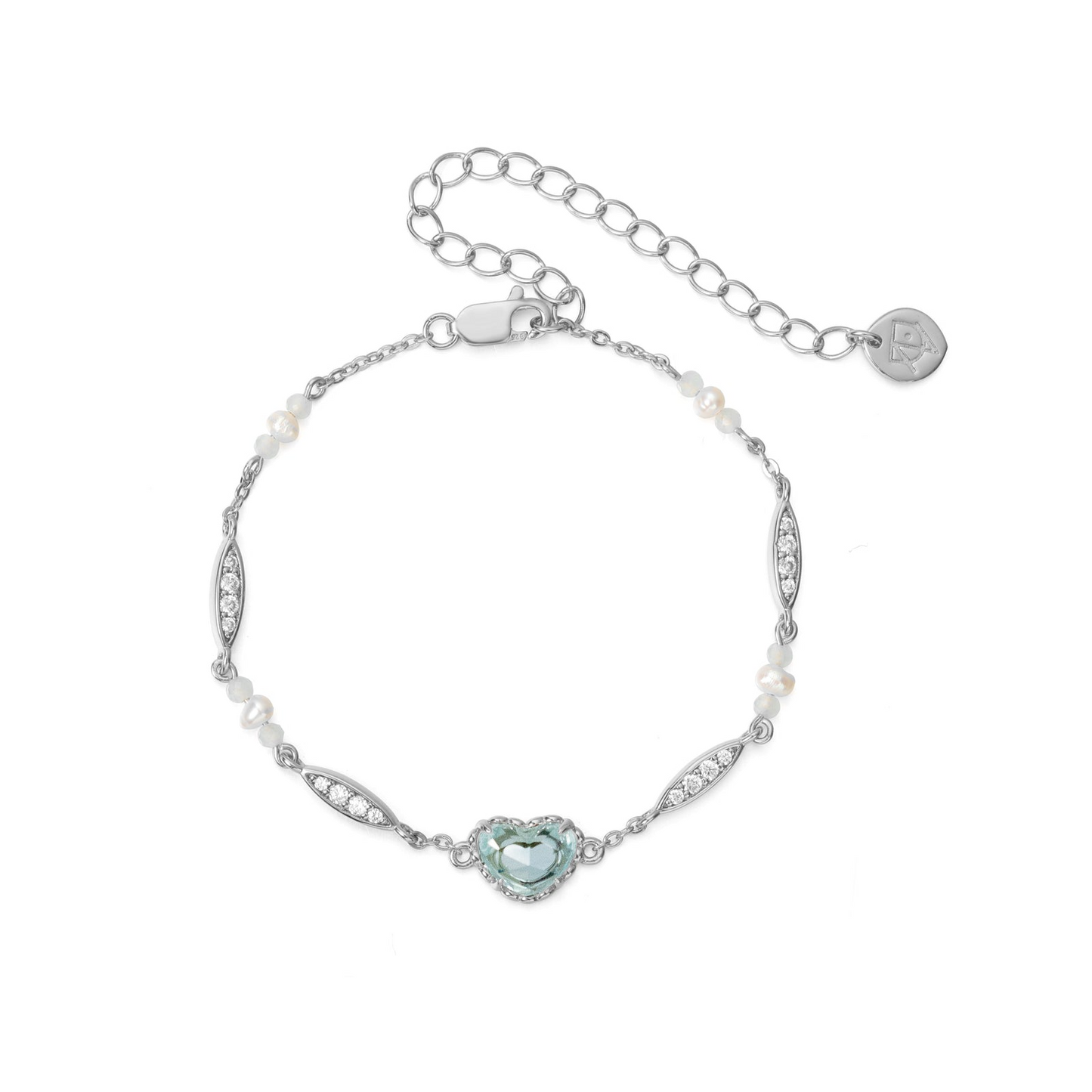 VACANZA SILVER BRACELET AQUAMARINE