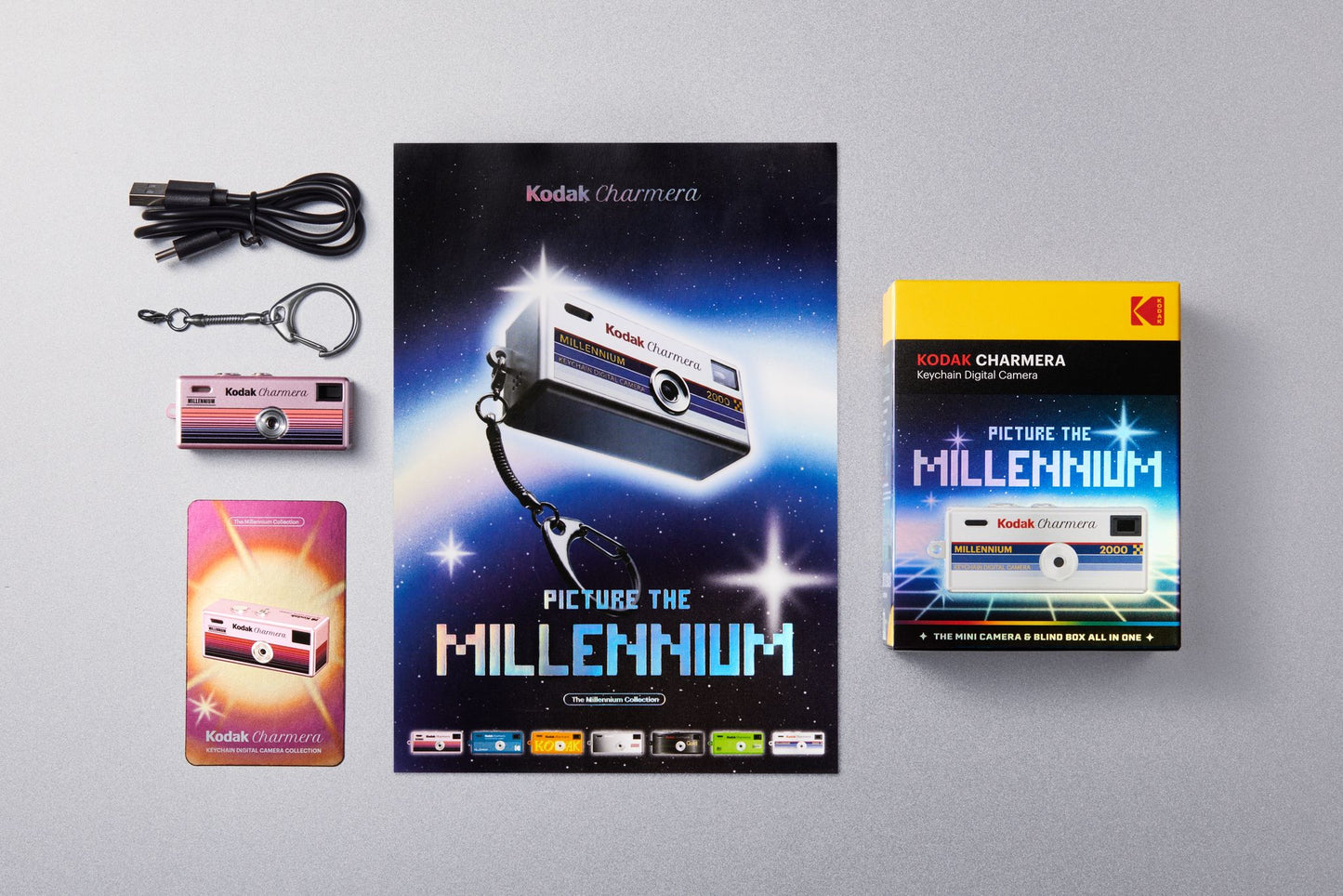 《預購》KODAK CHARMERA - MILLENNIUM 鑰匙扣數碼相機盲盒系列單盒