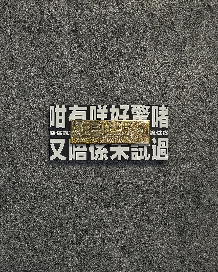 人生一啲難度都冇 襟章