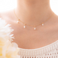 BUBBLE FLORA NECKLACE - MOONSTONE - TWO WAY - REMOVABLE CHARM